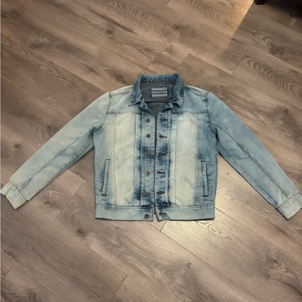 Ring of Fire Faded Blue Denim Jacket